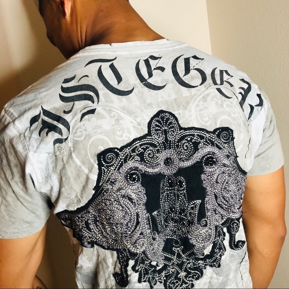J. Steger Short Sleeve Destructed T-Shirt - Picture 9 of 16